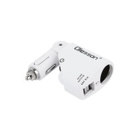 ราคา Olesson car charger ที่ชาร์จในรถ ที่จุดบุหรี่ Power Ocean In Car Charger With Digital Display Dual USB (16513028648)