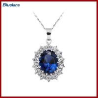 ราคา Bluelans สร้อยคอแฟชั่นชุดเครื่องประดับพลอยไพลินเทียมเทียมพิเศษสำหรับชีวิตประจำวัน (19325119264)