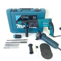 ราคา จัดชุด ลดราคา Makita สว่านโรตารี่ 3 ระบบ 8 หุน 26mm Rotary Hammer 2100W เครื่องเจียรไฟฟ้า Bosch ขนาด 4 นิ้ว 850 วัตต์ รุ่น GWS 6 100 แถมฟรีใบตัด 3 ใบ (18476204972)