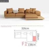 ราคา Bunise โซฟา Fabric Sofa ห้องนั่งเล่น วาบิ ซาบิ โซฟารูปตัวยู โซฟาขนาดใหญ่ 414 x 150 x 60 ซม BU06 (16274962816)