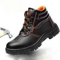 ราคา 2023 รองเท้าเซฟตี้ shockproof wear resistant non slip safety shoes iron toe shoes สีดำ รองเท้านิรภัย รองเท้าหัวเหล็ก รองเท้า Safety จ่ายปลายทางได้ (8918671941)