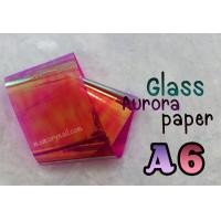 ราคา กระดาษแก้วออโรรา Glass Aurora Paper 2 ขนาด4X40เซน เลือกสีด้านใน (6205988268)