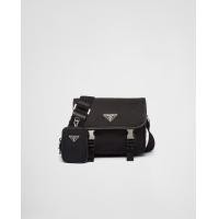ราคา Prada Re Nylon and Saffiano leather shoulder bag (21227829781)