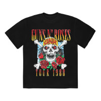 ราคา เสื้อยืดสีดำ Guns N Roses Tour 1988 (20392032947)