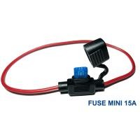 ราคา กระบอกฟิวส์ กล่องฟิวส์ รถยนต์ กันน้ำ พร้อม ฟิวส์มินิแท้ 1ชุด (15433338653)