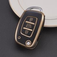 ราคา TPU Flip Car Key Case Cover Remote Fob Holder Shell Keychain Protector สำหรับ Hyundai Starex Elantra Veloster Verna Reina Ix25 Creta Solaris H 1 H1 Elite NS พับรีโมท Fob ผู้ถือ Protector (15506228811)