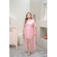 ราคา พร้อมส่งS 6XL เดรสดอกไม้เน้นๆ จ้า สวยงามแขนสั้นลายสวยช่วงกระโปรง เสริม ลูกไม้ ระบาย ด้วยน๊าช่วงเอวเข้ารูปมาพร้อมกับกระโปรงลูกไม้ ต่อระบาย (18920865639)