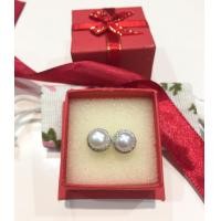 ราคา ต่างหูเงิน มุกแท้ ล้อมเพชร (20728728104)