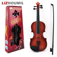 ราคา LIZHOUMIL Simulated Violin Musical Instrument For Kids Beginner Adjustable Strings Violin Early Educational Toys For Birthday Christmas Gifts (20733555527)