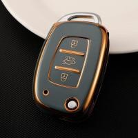 ราคา TPU Flip Car Key Case Cover Remote Fob Holder Shell Keychain Protector สำหรับ Hyundai Starex Elantra Veloster Verna Reina Ix25 Creta Solaris H 1 H1 Elite NS พับรีโมท Fob ผู้ถือ Protector (15506228809)