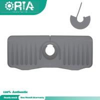 ราคา ORIA Kitchen Sink Splash Guardซิลิโคน Faucet Mat Sink Faucet Splash Guard Mat Keep Kitchen Bathroom Countertop Sinks Dry Organizer For Dishes Soap Bottle With Buckle Fixed Design (16809485440)