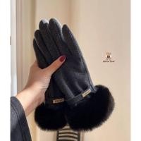 ราคา ถุงมือกันหนาวบุขนแต่งเฟอร์ พร้อมส่งในไทย (17388726124)