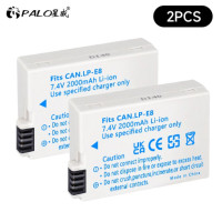 ราคา PALO LP E8 LPE8 LP E8 แบตเตอรี่ LCD Dual Charger สำหรับ Canon EOS 550D 600D 650D 700D X4 X5 X6i X7i T2i T3i T4i T5i (18953187769)