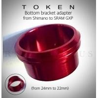 ราคา อแดปเตอร์กะโหลก TOKEN สำหรับ sram GXP 22mm (16820065726)