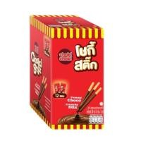 ราคา Choki Choki Stix โชกี้ โชกี้ สติ๊ก ขนมบิสกิตแท่งเคลือบช็อกโกแลต บรรจุ 12 ซอง กล่อง (16967518905)