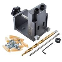 ราคา MD21 Aluminum Alloy Pocket Hole Jig Kit With 9mm Step Drill Bit Wood Doweling jig Drilling Hole Guide Locator Tools For Carpentry (15152405499)