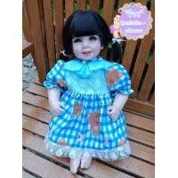 ราคา ชุดกระโปรงตุ๊กตา20 21นิ้ว ด้านหลังเป็นตีนตุ๊กแก (20033781671)