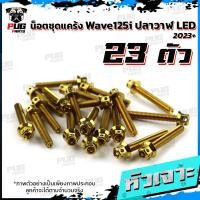 ราคา น็อตชุดแคร้งWave125i LED ปี 2023 น็อตแคร้งเวฟ125i จำนวน 23 ตัว สแตนเลสแท้ น็อตชุดแคร้งเครื่องWaveปลาวาฬ น็อตแคร้งเครื่อง (21153327427)