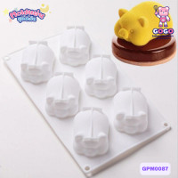ราคา พิมพ์หมู 6 ช่อง 2ขนาด พิมพ์ซิลิโคนเนื้อหนา ทำวุ้น ทำขนม ทำเค้ก (21194321674)
