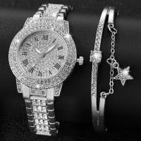 ราคา Luxury Crystal Women Bracelet Watches Top Brand Fashion Diamond Ladies Quartz Watch Steel Female Wristwatch Montre Femme Relogio (20009262435)