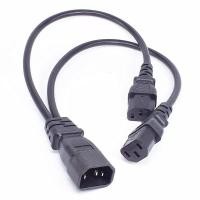 ราคา IEC 320 C14ปลั๊ก2XC13 C5 C7 C8 C13หญิง Y ประเภท Splitter สายไฟc14 2วิธี C13 Power Adapter 250V 10Acable (17272443519)
