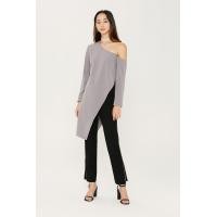ราคา Hamburger studio Ari One Shoulder Top เสื้อไหล่เดียว เสื้อแขนยาว K0794 (2036154319)