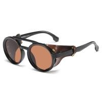 ราคา 45746 Steam Punk Round Retro Goggles Sunglasses Men Women Shades UV400 Vintage Glasses (17088830089)