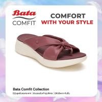 ราคา Bata บาจา Comfit รองเท้าเพื่อสุขภาพ แบบหูหนีบ พร้อมเทคโนโลยีคุชชั่น รองรับน้ำหนักเท้า สำหรับผู้หญิง รุ่น BLOOM2 สีน้ำเงิน 6012001 สีแดง 6015001 (19765236181)