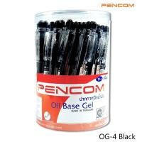ราคา หมึกดำ ปากกาลูกลื่น Pencom OG04 ปากกาหมึกน้ำมันแบบกดสีดำ หัวปากกา 0 5 มม Black Pen จำหน่าย 12 ด้าม 50 ด้าม ปากกาดำ (19408715733)
