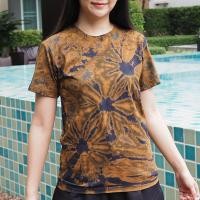 ราคา เสื้อยืด เสื้อมัดย้อม สีน้ำตาล เขียวขี้ม้า เสื้อยืดผ้าcotton เสื้อแฟชั่น เสื้อยืดผู้หญิง เสื้อไปทะเล (16558228699)