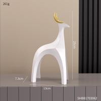 ราคา รูปปั้นกวางเรนเดียร์สีทองใสแบบสมัยใหม่ที่สร้างสรรค์รูปปั้นเรซิ่นตั้งโต๊ะสำหรับห้องนั่งเล่นอุปกรณ์ประดับตกแต่งบ้าน (20708273603)