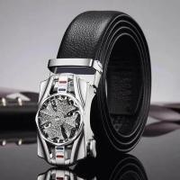 ราคา MSW1223 เข็มขัดผู้ชายทำงานเข็มขัดลายจระเข้หนังหัวเข็มขัดอัตโนมัติเข็มขัดหนังธุรกิจ (10515700075)