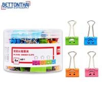 ราคา Deli 8486 Binder Clip คลิปหนีบกระดาษแฟนซีหน้ายิ้ม ขนาด1 นิ้ว 4 สี สุดน่ารัก แพค 48 ชิ้น คลิป คลิปหนีบกระดาษ คลิปสี (174777773)