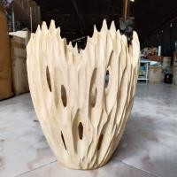 ราคา แจกันทรงปากบานฉลุไม้ งานไม้แท้ขนาดกว้าง10นิ้ว สูง14นิ้ว (1358644626)