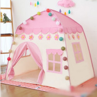 ราคา Babyskill เต็นท์เด็ก สีชมพู ขนาด กว้าง135 ยาว100 สูง130 cm บ้านเด็ก ติดตั้งได้ง่ายและสามารถพับเก็บได้ เต้นเด็ก เต้นท์เด็กเล่น บ้านของเล่น พับเก็บได้ กระโจมเด็ก บ้านบอลกระโจมสำหรับเด็ก เต้นท์เด็กพับได้