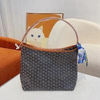 ราคา GOYARD กระเป๋าสะพายไหล่ Hobo แร้มิโนสำหรับผู้หญิงกระเป๋าโฮโบแบบพกพาได้ความจุมากกระเป๋าทรงสี่เหลี่ยมมีหูหิ้วสะพายไหล่ (20702913079)