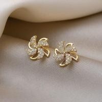 ราคา ต่างหูหมุนได้สไตล์ผู้หญิงต่างหูกังหันลมกังหันลมขนาดเล็กต่างหูเงินแฟชั่นต่างหูกังหันลมหมุนได้ใหม่ T B (20706139024)