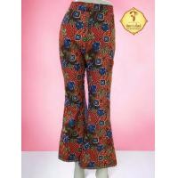 ราคา กางเกงขายาว ทรงขาม้า ผ้าถุงลายโสร่ง สีส้ม (21006211853)