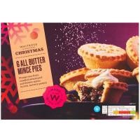 ราคา Waitrose All Butter Mince Pies เวทโทรส ออล บัดเตอร์ มินซ์ พาย รสเนย 270g (467910753)