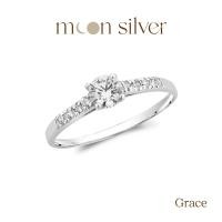 ราคา แหวนเงิน รุ่น Grace แหวนเงินแท้925 ฝังเพชร CZ (20239031708)