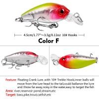 ราคา PROBEROS 1ชิ้นเลเซอร์ดำน้ำมินิ Crankbait ล่อ4 5เซนติเมตร3 5กรัมฮาร์ดเหยื่อตกปลาเหยื่อหล่อเบสหอกตกปลารอก DHC008 (15868034430)