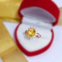 ราคา แหวนคนวันจันทร์ แหวนพลอยสีเหลือง มีไซส์ (18952947920)