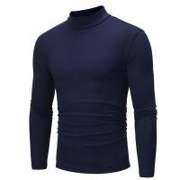 ราคา Winter Warm Thin base layer Half Turtleneck Fashionable Thermal Underwear Mens Stand Collar Basic Plain T shirt Tops Sweater Long sleeved Tops Fashion (20305914616)