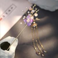 ราคา ASSIGNS สาวย้อนยุคผู้หญิงจีนเพิร์ลดอกไม้ Hanfu Headwear ปิ่นปักผมเครื่องประดับผมแต่งงาน (11916015350)