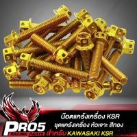 ราคา น๊อตแคร้งเครื่อง KSR KAWASAKI น็อตแคร้งเครื่อง หัวเจาะ ชุดแคร้งเครื่อง น๊อตเลสใส่ตรงแคร้งเครื่อง สำหรับ KSR เลือกสีด้านใน (10397107119)