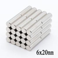 ราคา 1ชิ้น แม่เหล็กแรงสูง 6x20มิล Magnet Neodymium 6 20มิล แม่เหล็ก ทรงกระบอก ขนาด 6x20mm แม่เหล็ก แรงดูดสูง 6 20mm ติดแน่น ติดทน พร้อมส่ง (2337772093)