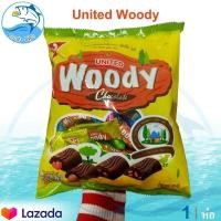 ราคา UNITED Woody Chocolate รสช็อกโกแลตสอดไส้รวมรส 325กรัม 1ถุง ยูไนเต็ด วู้ดดี้ ช็อกโกแลต เยลลี่ อัลมอนด์ ลูกเกด บิสกิต ขนมหวาน ขนมเด็ก ขนม ของฝาก (9132101048)