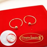 ราคา Inspire Jewelry ต่างหูรูปตะกร้อหุ้มทองแท้ 100 24K ต่างหูทองตอกลายโลมาเล่นบอล อักษรโอม กลมทอง ห่วงเด็กฯลฯ (20791478247)