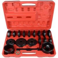 ราคา 23 ชิ้น FWD ชุดถอดใส่ลูกปืนล้อหน้ารถยนต์ เปลี่ยนลูกปืนล้อหน้า ถอดลูกปืนล้อหน้า เครื่องมือถอดลูกปืนล้อ 23 ชิ้นของการถอด ฟรีปิ๊นยกระดับมุม Palin remover ด้านหน้าเพลาขับฮับแบริ่งเหล็กแขนถอดและประกอบเครื่