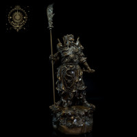 ราคา กวนอูปางยืนมังกรถือง้าว9มังกร5ธงรบเทพเจ้ากวนอูปางบัญชาทัพขนาด12นิ้วของมงคลในบ้าน เสริมฮวงจุ้ย (3047094112)